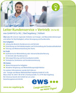 Leiter Kundenservice + Vertrieb (m/w/d)